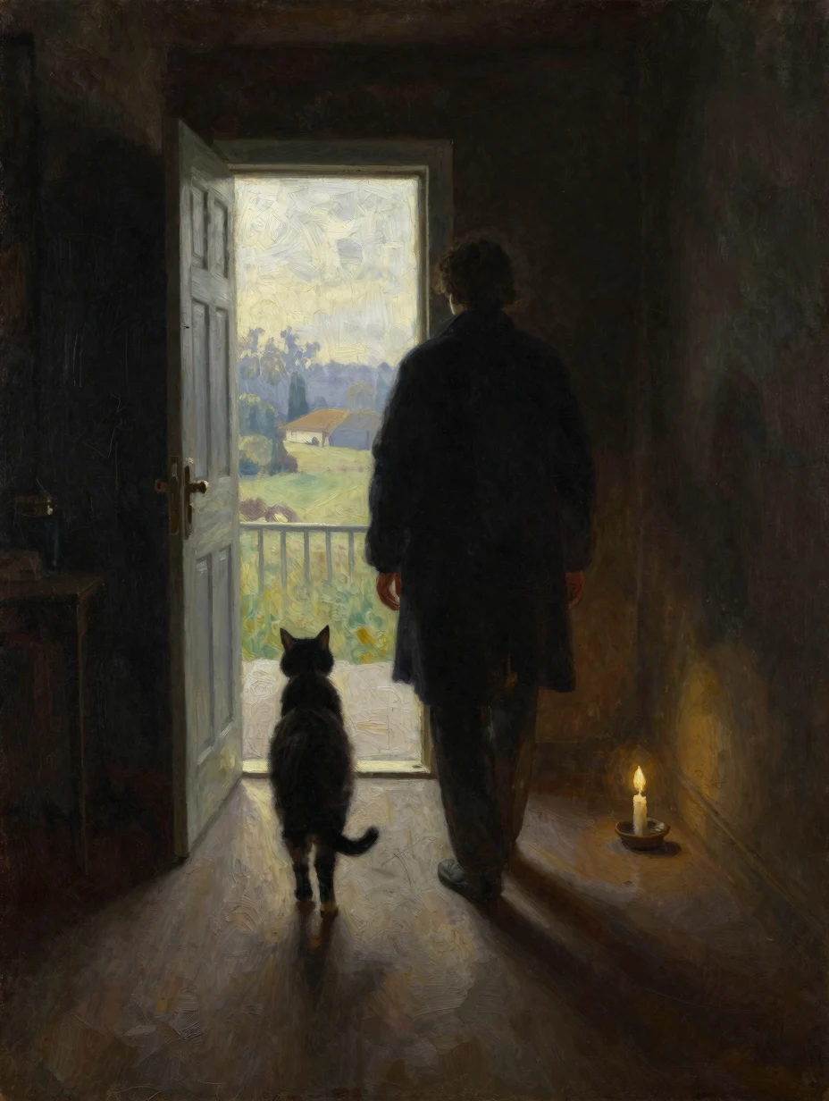 Cat Leads to the Light